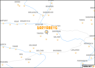 map of Daryā Beyg