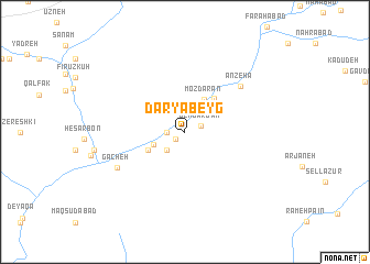 map of Daryā Beyg