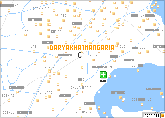 map of Darya Khān Mangaria