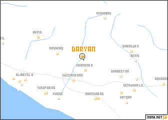 map of Dāryān