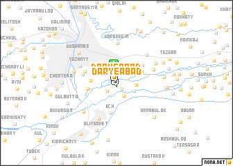 map of Darʼyeabad