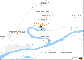 map of Darʼyevka