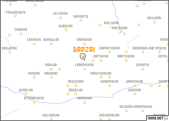 map of Daržai