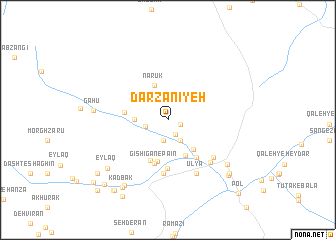 map of Darzanīyeh