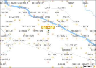 map of Darzau