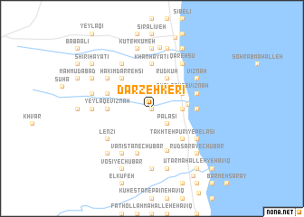 map of Darzeh Kerī