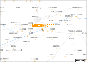 map of Darzeh Konān
