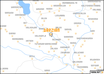 map of Darzīān