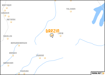 map of Darzīn