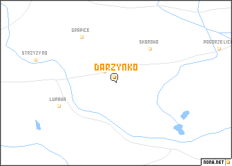map of Darżynko