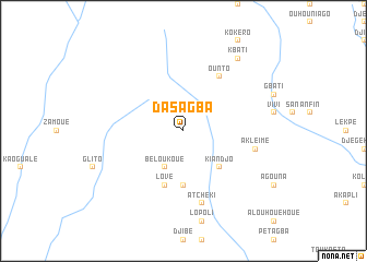 map of Dasagba