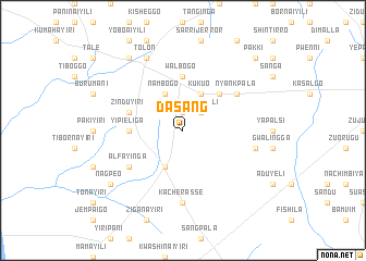 map of Dasang