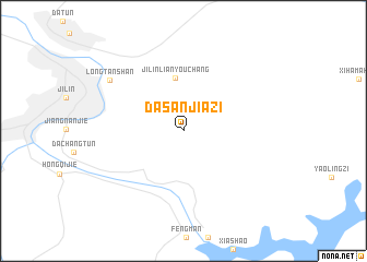 map of Dasanjiazi