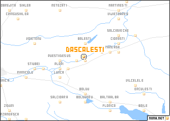 map of Dăscăleşti