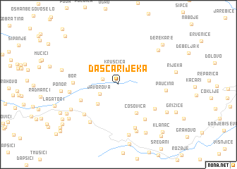 map of Dašča Rijeka