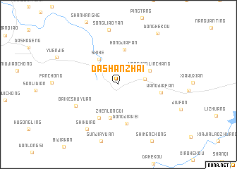 map of Dashanzhai