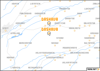 map of Dashava