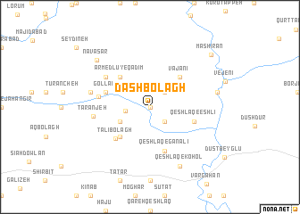 map of Dāshbolāgh