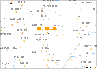 map of Dāshbolāgh