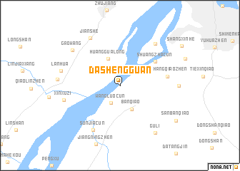 map of Dashengguan