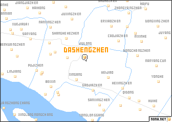 map of Dashengzhen