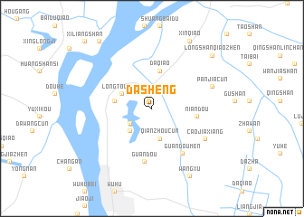 map of Dasheng