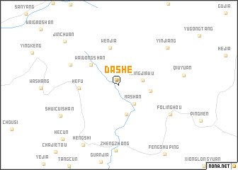 map of Dashe