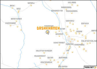 map of Dāshkhāneh