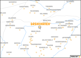 map of Dāshkhāneh