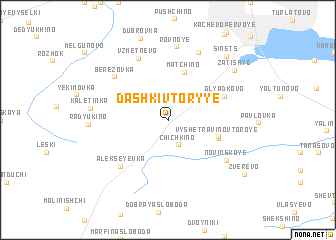 map of Dashki Vtoryye