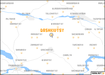 map of Dashkivtsy