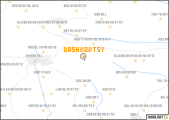 map of Dashkovtsy