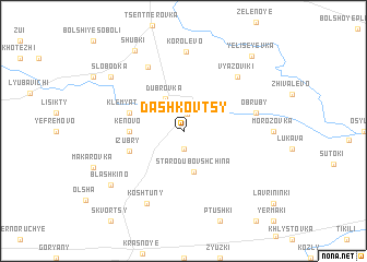 map of Dashkovtsy