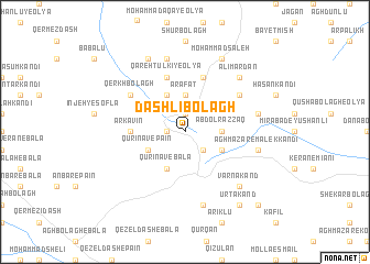 map of Dāshlī Bolāgh