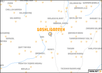 map of Dāshlī Darreh