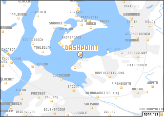 map of Dash Point