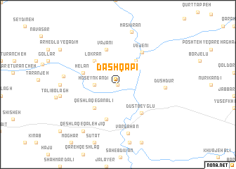 map of Dāshqāpī
