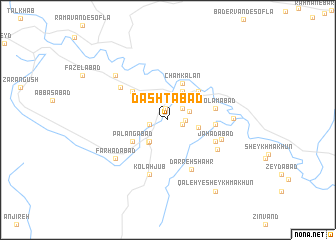 map of Dashtābād