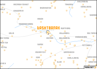 map of Dashtbānak