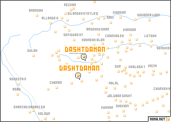 map of Dāsht Dāmān