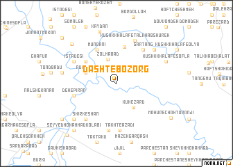 map of Dasht-e Bozorg