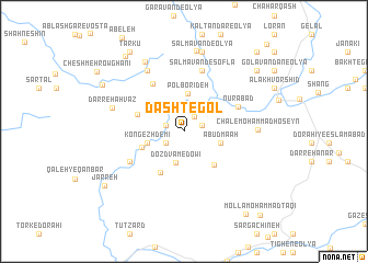 map of Dasht-e Gol