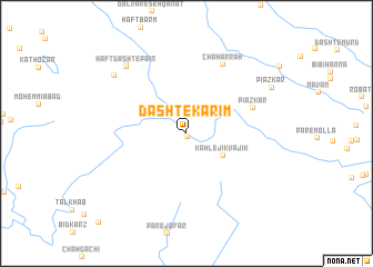 map of Dasht-e Karīm