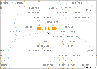 map of Dasht-e Khān