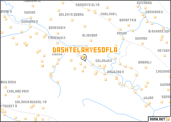 map of Dashtelah-ye Soflá