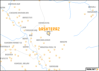 map of Dasht-e Raz