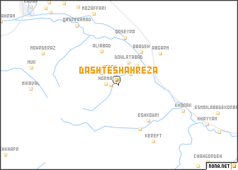 map of Dasht-e Shāhreẕā