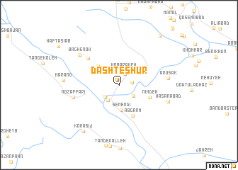 map of Dasht-e Shūr