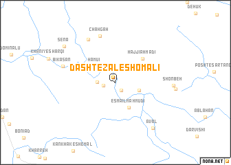 map of Dasht-e Z̄āl-e Shomālī
