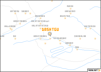 map of Dashtgū